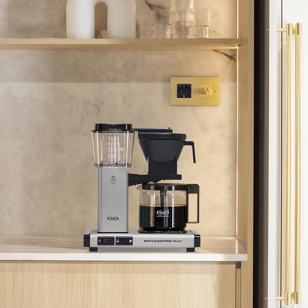 Moccamaster CD - KBG 741 Select - Matt Silver Kaffemaskin, Silver
